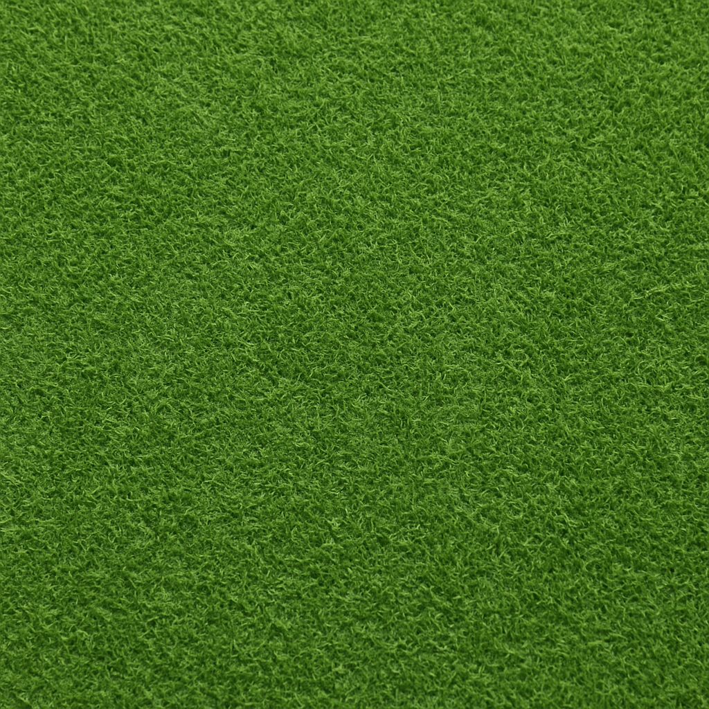 Beautiful artificial turf requiring regular cleaning maintenance